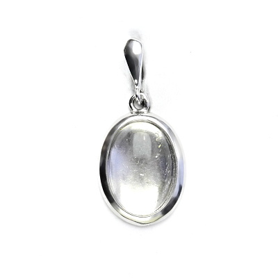 Stříbrný přívěsek, přírodní křišťál, P 1454/22