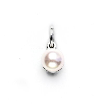 Stříbrný přívěsek, Swarovski perla rosaline, P 1183