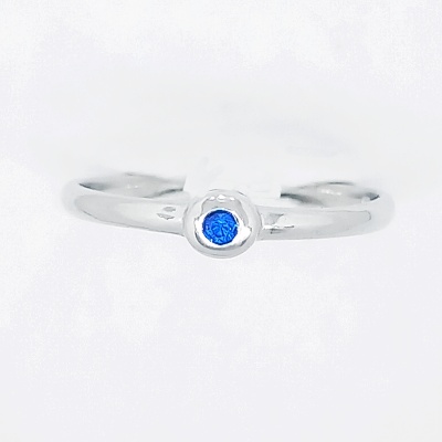 Stříbrný prsten, zirkon spinel , T 1523