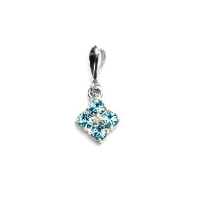 Stříbrný přívěsek se Swarovski krystaly Light turquise, P 1324/22