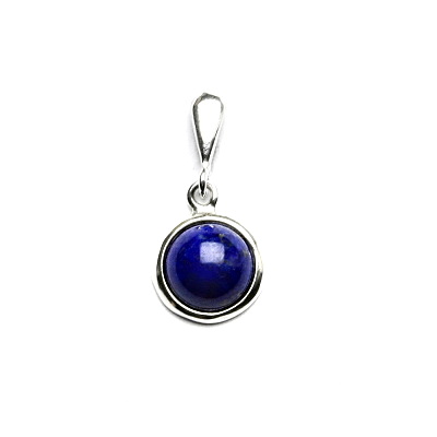 Stříbrný přívěsek, přírodní lapis lazuli, P 1503