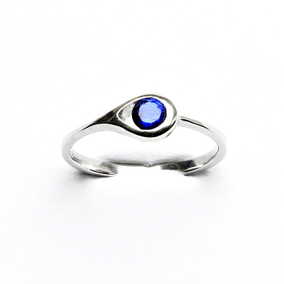 Stříbrný prsten, zirkon spinel, VR 5