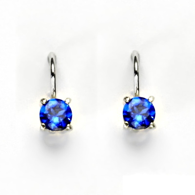 Stříbrné náušnice, zirkon spinel, náušnice se zirkony, NK 1251