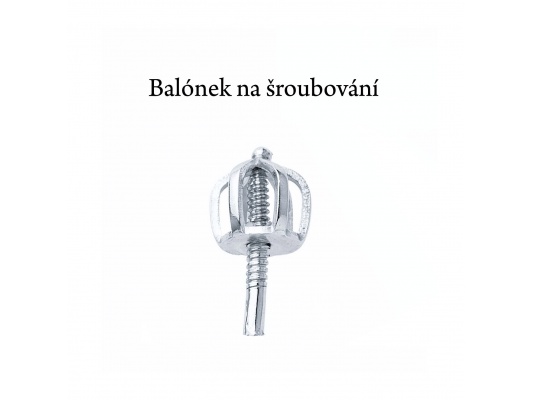 Stříbrné náušnice na šroubek se zirkonem růžové barvy -VE 35