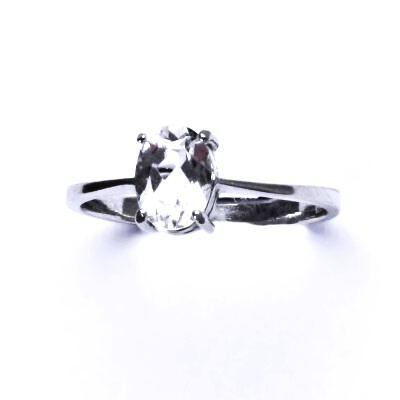 Stříbrný prsten, stříbro,přírodní křišťál,prstýnek ze stříbra, T 1245