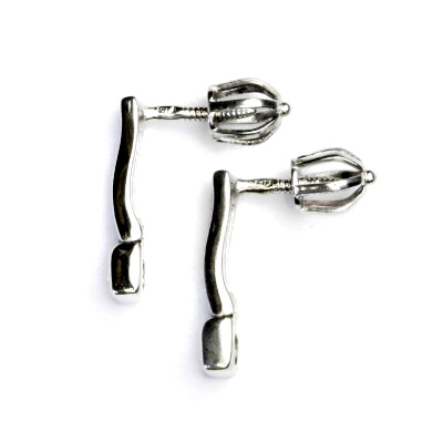 Stříbrné naušnice se zirkonem na šroubek, náušnice ze stříbra VE 115