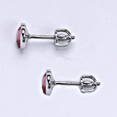 Stříbrné náušnice se Swarovski krystalem light rose,srdce,NŠ 1315