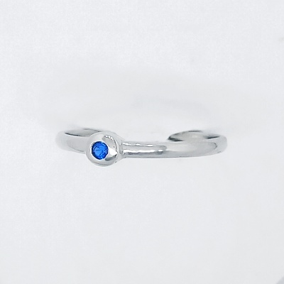 Stříbrný prsten, zirkon spinel , T 1523