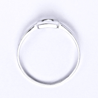 Prsten stříbrný s akvamarínem, prsten ze stříbra, T 1128 A