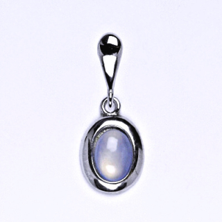 Stříbrný přívěsek,přírodní kámen chalcedon 7 x 5 mm, P 1354 poslední kusy