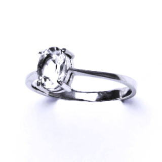 Stříbrný prsten, stříbro,přírodní křišťál,prstýnek ze stříbra, T 1245