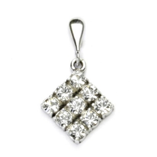 Stříbrný přívěsek, přívěsek se Swarovski čirými krystaly, P 1341/22