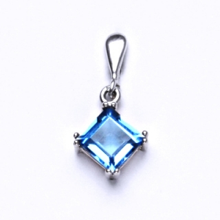 Stříbrný přívěsek, přírodní topaz swiss, přívěšek ze stříbra, P 1258/22