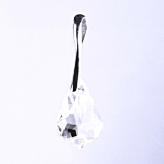Stříbrný přívěšek,šperky, Swarovski krystal čirý P 1295