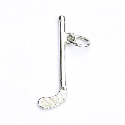 Stříbrný přívěsek, florbalka, přívěsek ze stříbra, hokejka na florbal, P 422