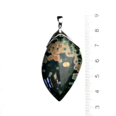 Stříbrný přívěsek s přírodním jaspisem, přírodní jaspis, 16,40 g