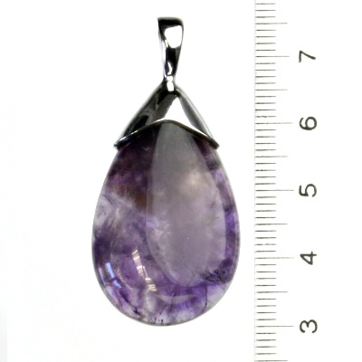 Stříbrný přívěsek, přírodní ametyst, přívěsek s ametystem, 10,30 g