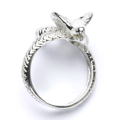 Stříbrný prsten, kobra, prsten ze stříbra ve tvaru kobry, had, T 227