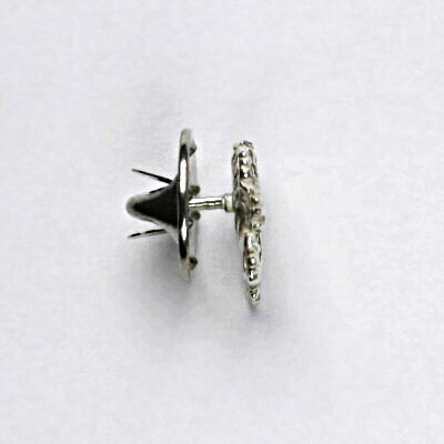 Stříbrný odznak český lev s americkým zapínáním, americký špendlík, ODZ 826