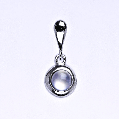 Přívěsek ze stříbra s přírodním kamenem chalcedon 5 mm, P 1470