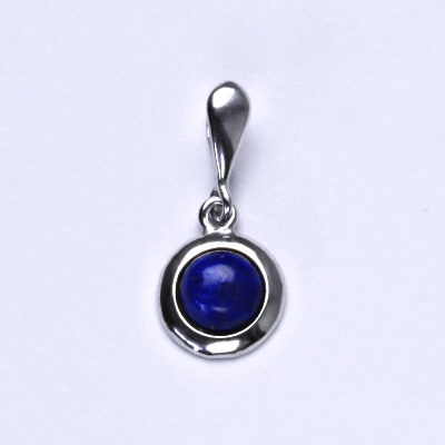 Stříbrný přívěsek, přírodní lapis, přívěsek ze stříbra, P 1471