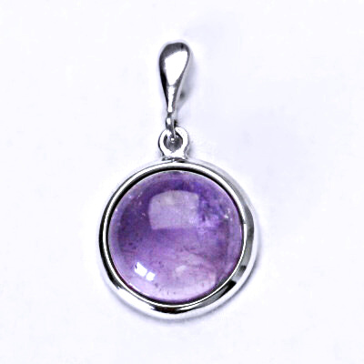 Stříbrný přívěsek, přírodní ametyst, přívěšek ze stříbra, P 1504B