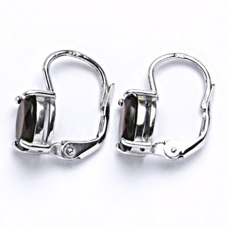 Stříbrné náušnice s přírodním granátem,přírodní granát, NK 1245
