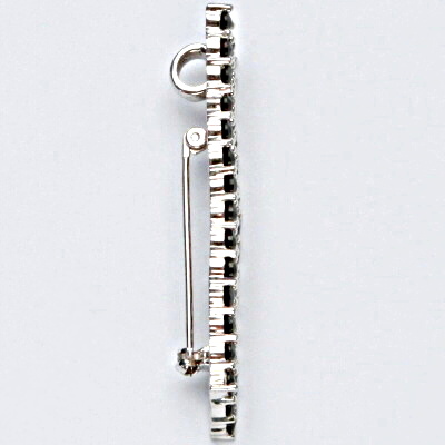 Stříbrný přívěsek, přírodní granát, šperky s granáty, brož, 7,31 g