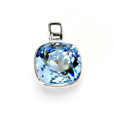Stříbrný přívěsek se Swarovski krystal akvamarin, přívěšek ze stříbra, P 1375