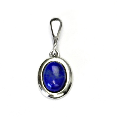 Stříbrný přívěsek, přírodní lapis lazuli, P 1355 