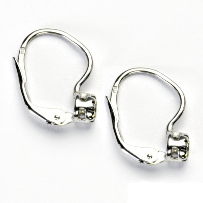 Stříbrné náušnice, zirkon olivín, náušnice se zirkony, VE 141 