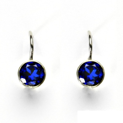 Stříbrné náušnice, zirkon spinel, náušnice se zirkony, NK 1050 