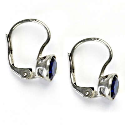 Stříbrné náušnice, zirkon spinel, náušnice se zirkony, NK 1050