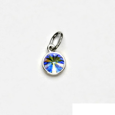Stříbrný přívěsek, Swarovski krystal AB, přívěšek ze stříbra, P 1336 