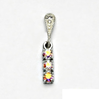 Stříbrný přívěsek, Swarovski krystaly AB, přívěšek ze stříbra, P 1323/14 