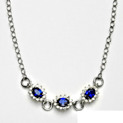 Stříbrný náhrdelník, Kate, zirkony v barvě spinelu, čiré zirkony, stříbro, NH 1480 