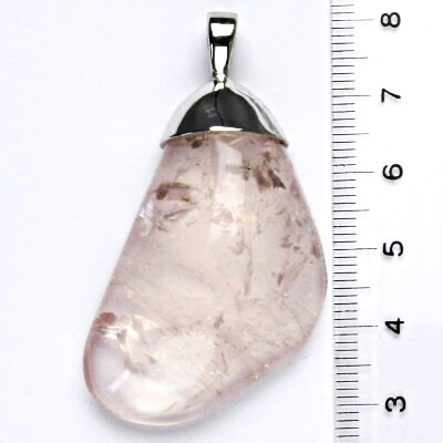 Přírodní růženín, stříbrný přívěšek s přírodním růženínem, přívěsek ze stříbra, 15,37 g