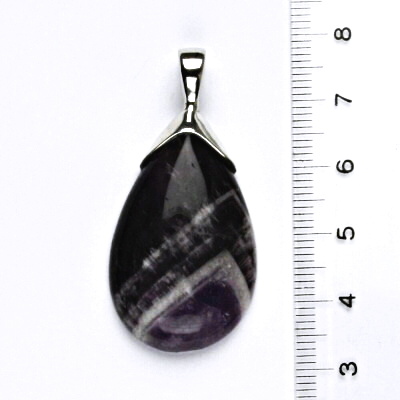 Přírodní ametyst, přívěšek ze stříbra, stříbro, 10,16 g