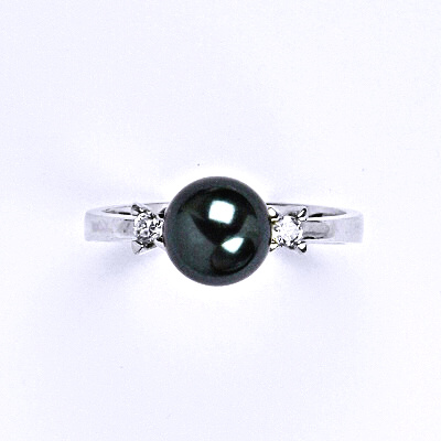 Stříbrný prsten, Swarovski tahitian-look perla 8 mm, T 1207