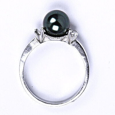 Stříbrný prsten, Swarovski tahitian-look perla 8 mm, T 1207