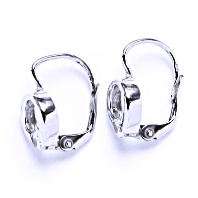 Stříbrné naušnice se zirkonem na patent, náušnice ze stříbra VE 43