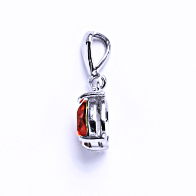 Stříbrný přívěšek,šperky, Swarovski krystal(paparadga 8x6mm)P 1245/22