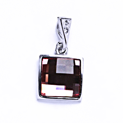 Stříbrný přívěsek s krystalem Swarovski (Light Rose)P 1305/16 