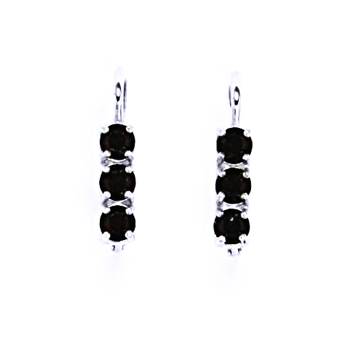 Náušnice krystal Swarovski granát NK 1323