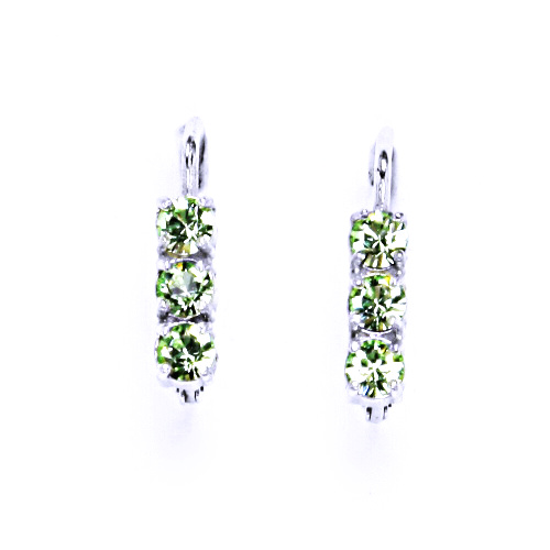Náušnice krystal Swarovski chryzolit NK 1323