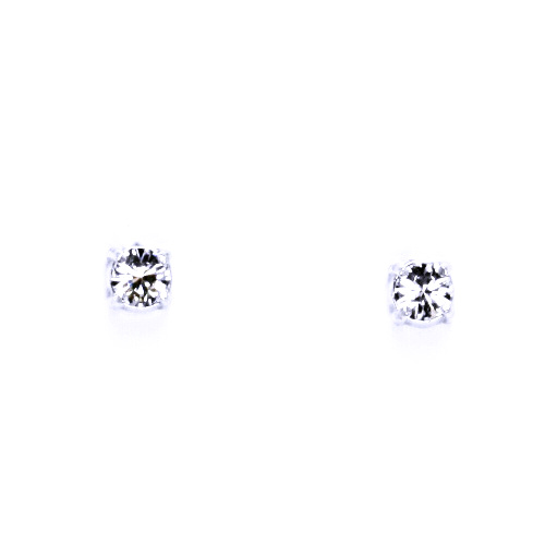 1 Náušnice stříbrné s krystalem Swarovski čirý NŠ 1339