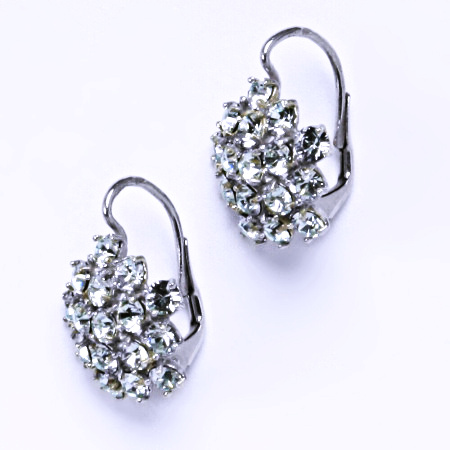 Naušnice s krystaly Swarovski Light Azore, šperk, NK 1342