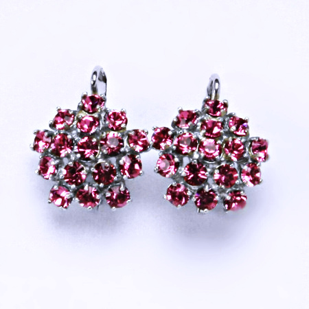 Náušnice s krystaly Swarovski Rose květy NK 1342