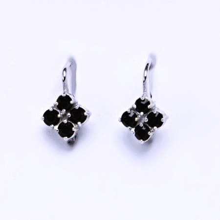 Naušnice s krystaly swarovski granat, šperk, NK 1324