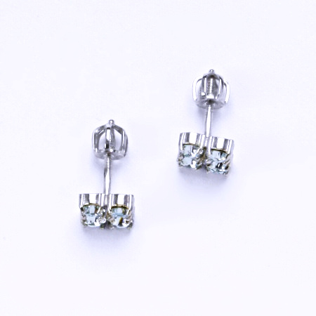 Náušnice stříbrné s krystaly Swarovski krystal čirý NŠ 1324